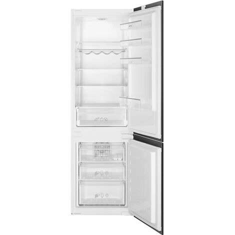 Smeg – Réfrigérateur intégré blanc 193L – Congélateur 69L – Classe C – 38 dB – Portes réversibles – C3170NE (1/3)