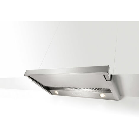 Novy – Hotte tiroir escamotable 90cm – Extraction recirculation 420m³/h – Acier inoxydable – Niveau sonore 50dB – Design compact - 430m3