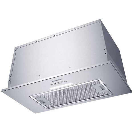 Rosieres – Groupe filtrant intégré en acier inoxydable 520mm – 610 m³/h – 5 vitesses – Classe A+ – Moteur puissant – RHG56001IN