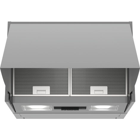 Bosch – Hotte tiroir escamotable 599mm – Débit d'air 625 m³/h – Mode évacuation ou recyclage – Moteur haute pression – DEM66AC00