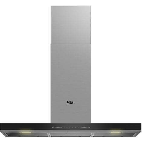 Beko – Hotte décorative murale 898mm – Extraction 715 m³/h – Classe A – Filtre métal lavable – Commande tactile – BHCB96641BBHS