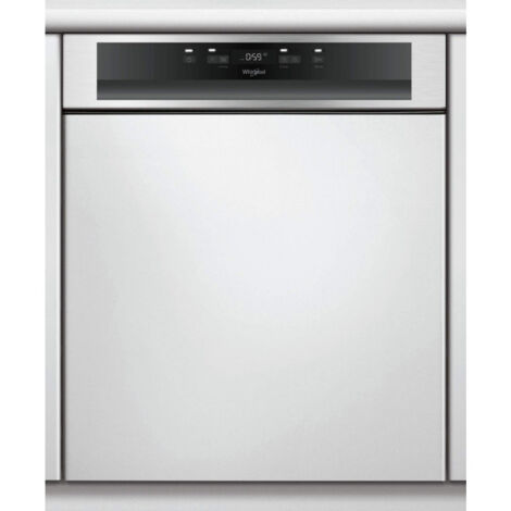 Whirlpool – Lave-vaisselle intégré 60 cm – 14 couverts – Classe énergétique E – Niveau sonore 46 dB – 8 programmes – Départ différé – WBC3C26X