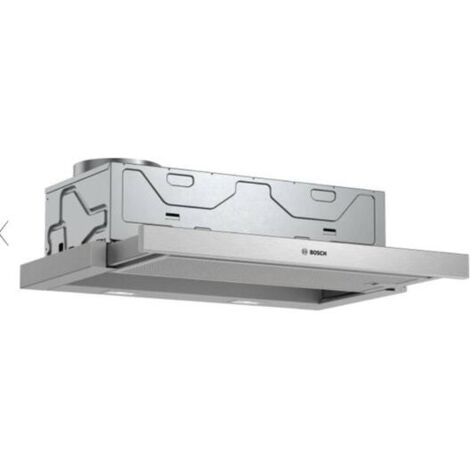 Bosch – Hotte tiroir escamotable 598mm – Moteur EcoSilence Drive – 4 vitesses d'aspiration – Éclairage LED – Filtres métalliques lavables – DFM064A53