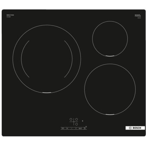 Bosch – Plaque induction 3 foyers 7400W – Largeur 59.2cm – Fonction PowerBoost – Commande TouchSelect – PIJ611BB5E