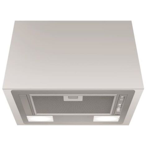 Whirlpool – Groupe filtrant 53 cm en acier inoxydable – Débit 332 m³/h – Niveau sonore 64 dB – 3 vitesses – Filtre à charbon inclus - WCT64FLSX (1/5)