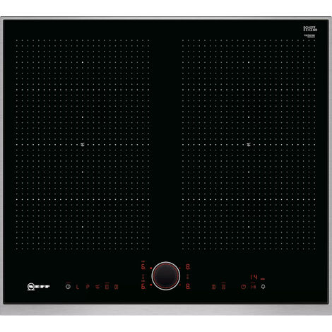 Neff – Table de cuisson induction 60cm 3 foyers 7400W avec fonction PowerBoost – T56NBJ1L0