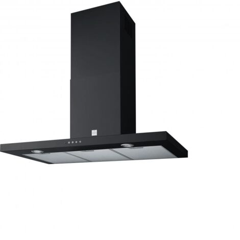 Franke – Hotte décorative murale 900 mm – Acier inoxydable noir – 3 vitesses – Extraction 741 m³/h – Niveau sonore 49-70 dB – Classe D – 6510639