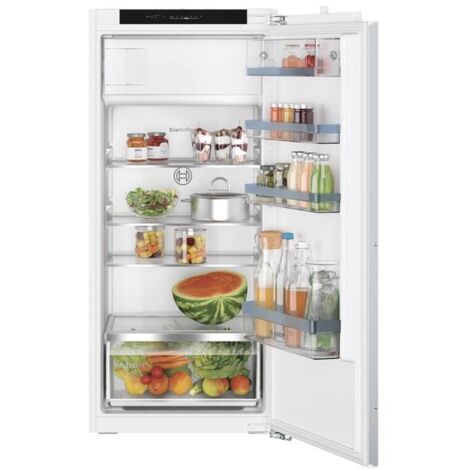 Bosch – Réfrigérateur intégrable 1 porte 187 litres – Classe E – Froid brassé – 35 dB – Dimensions 122,1 x 54,1 x 54,8 cm - KIL42VFE0