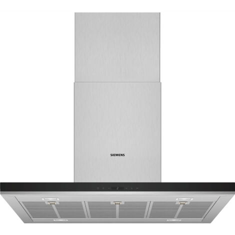 Siemens – Hotte îlot 90 cm LF98BIP50 – Débit d'air 867 m³/h – Silencieuse 54 dB – Commandes TouchControl – Inox avec éclairage LED SoftLight - iQ500