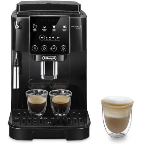 Cafetière à dosettes Delonghi Magnifica Start – Machine à café compacte – Panneau digital intuitif – 3 recettes : Espresso, Café Classique, Doppio