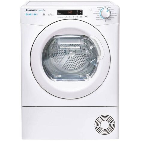 Candy – Sèche-linge frontal 10 kg pompe à chaleur – Classe énergétique E – Connectivité WiFi et Bluetooth – CSOEH10A2DE47