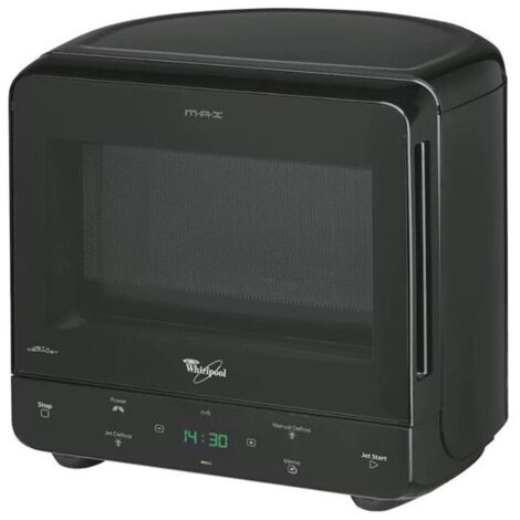 Whirlpool – Micro-ondes à poser 13L 750W noir – Cavité arrondie pour gain de place 25% – Jet Defrost pour décongélation rapide (1/6)