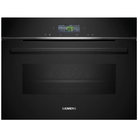 Siemens – Four combiné micro-ondes encastrable 45L – Chaleur tournante – Nettoyage hydrolyse – Écran TFT couleur tactile – 15 modes de cuisson - CM724G1B1