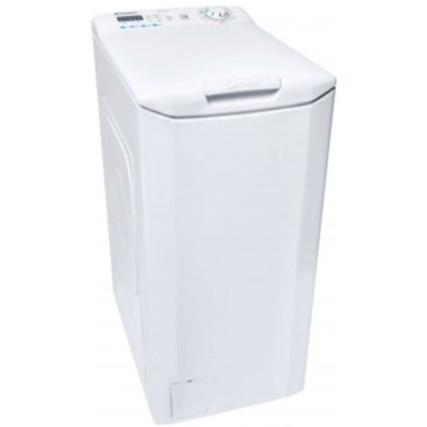 Candy – Lave-linge top 7 kg – Classe F – Vitesse d'essorage 1200 tr/min – Ouverture par le haut – Écran LED – CSTG27LE147 (1/4)