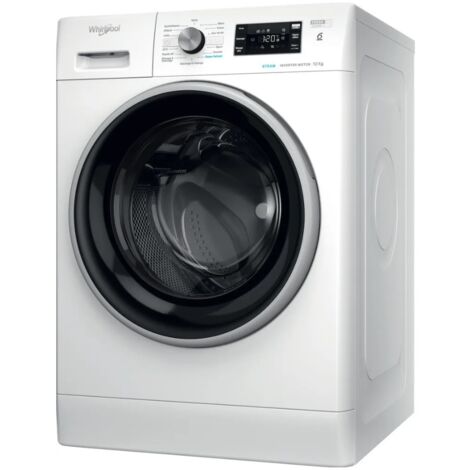 Whirlpool – Lave-linge hublot 10kg 1400 trs/min – Technologie FreshCare+ – Programme Steam Refresh – Niveau sonore 76 dB – FFBR10489BSVFR