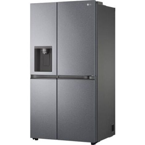 LG – Réfrigérateur américain 635 L – 3 clayettes en verre – Classe E – Système Door-in-Door – Niveau sonore 36 dB – Pose libre gris graphite - GSJV51DSXE