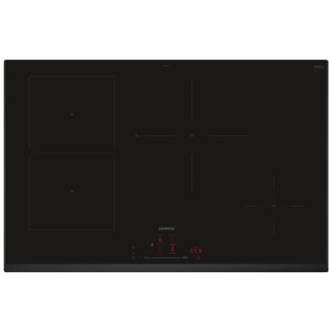 Siemens – Plaque à induction 4 foyers – Largeur 80.2 cm – Zone de cuisson modulable – Booster – Minuteur – ED851HSB1E