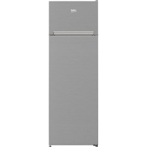 Beko – Réfrigérateur pose-libre double porte 250 litres – Dimensions 160,6 x 54 x 57,4 cm – Finition gris acier – Type de froid statique – Niveau sonore 37 dB(A) - RDSA280K40SN