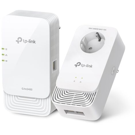 Tp-Link – Kit CPL G.hn2400 2400 Mbps – WiFi Blanc – Technologie CPL pour connexion stable – Installation facile avec sécurité avancée