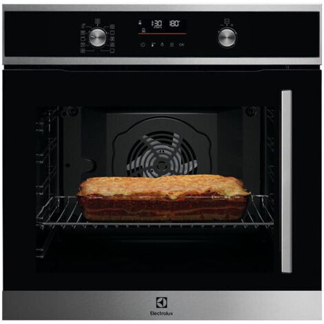 Electrolux – Four encastrable 72L 60cm pyrolyse inox – Chaleur tournante – Classe A+ – Nettoyage automatique – Affichage LED EXPlore (1/3)