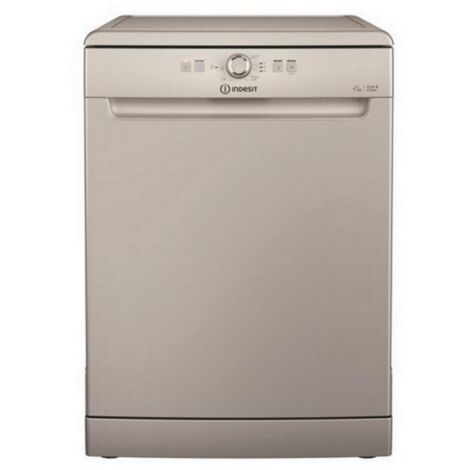 Indesit – Lave-vaisselle posable 60 cm – 14 couverts – Classe E – 5 programmes – Départ différé 2-4-8h – Finition silver – 46dB - D2FHK26S