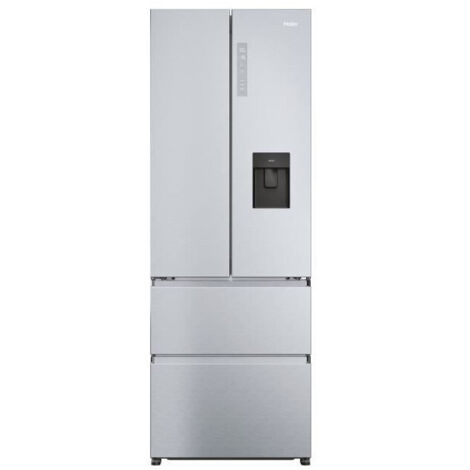 Haier – Réfrigérateur multi-portes 477 L – Total No Frost – Distributeur d'eau – Compresseur inverter – 37 dB – Silver