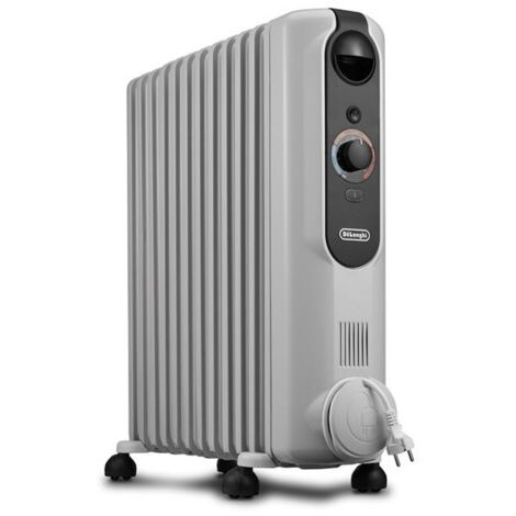 Delonghi – Radiateur bain d'huile 2500W – Thermostat précis – Fonction hors-gel – Pour pièces jusqu'à 75 m³ – Technologie Real Energy (1/7)