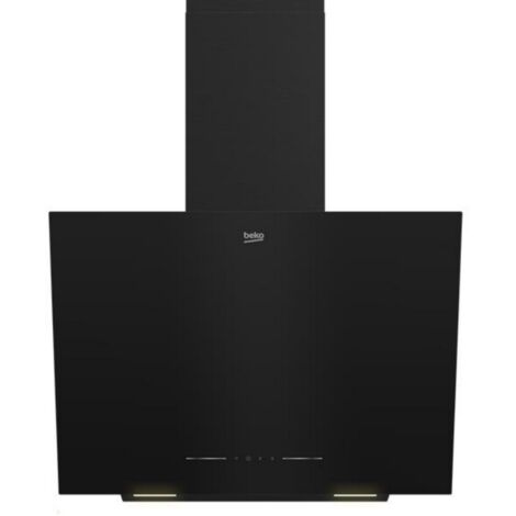 Beko – Hotte décorative murale 60 cm BHCA62442BBH – 3 vitesses d'aspiration – Débit 408 m³/h – Éclairage LED – Filtre à graisse lavable (1/5)