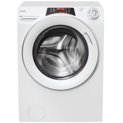 Candy – Machine à laver 12 kg – Vitesse d'essorage 1400 tr/min – Classe A – Pose libre – Connectivité Wi-Fi et BLE – 16 programmes – Blanc