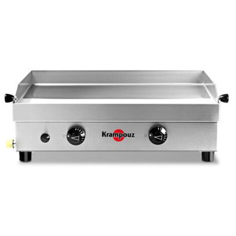Krampouz – Plancha à gaz 3000W 2 brûleurs – Surface inox 54x33cm – Système d'allumage piézoélectrique – Pour cuisson extérieure - PFSB2MA-KR (1/3)
