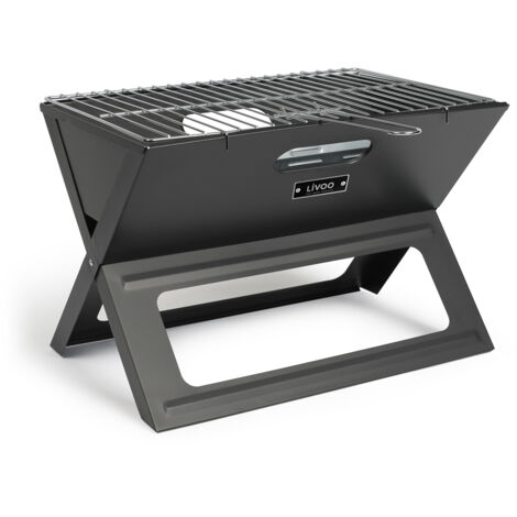 Barbecue à charbon pliable 44.5x28.5cm - Livoo - doc268 (1/5)