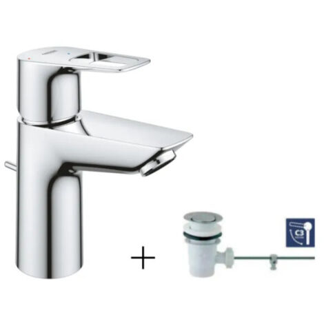 Grohe – Mitigeur de lavabo monocommande 28mm – Finition chromée durable – Limiteur de température – Économie d'eau 5,7 l/min (1/5)