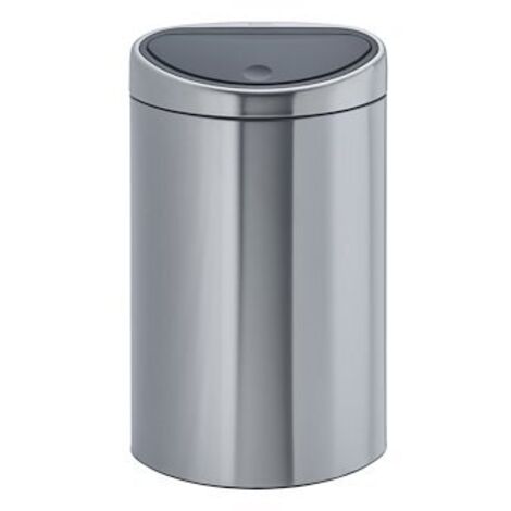 BRABANTIA Poubelle 40 L Matt Steel - Touch Bin 114823