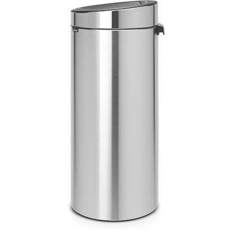 BRABANTIA Poubelle 30 L Matt Steel - Touch Bin (1/5)