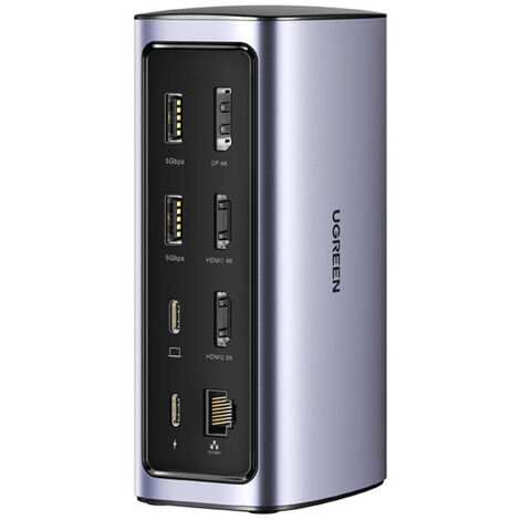 Station d accueil PC portable Ugreen USBC Multifunction Docking Station Pro Gris (1/5)