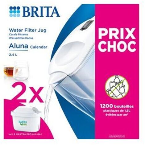 Brita Aluna Calendar carafe filtrante blanche 2,4 litres (1/5)