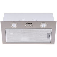 Candy – Groupe filtrant intégré 520mm – Classe énergétique B – Filtre à charbon – Éclairage LED 309 lux – Extraction 193,5 m³/h