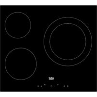 Beko – Plaque vitrocéramique 3 foyers 5700W – Largeur 580mm – Commande tactile – HIC63402T