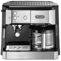 Delonghi – Cafetière expresso 1750W – Pression 15 bar – Réservoir carafe – Machine 2-en-1 – BCO421S