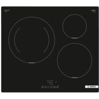 Bosch – Plaque induction 3 foyers 7400W – Largeur 59.2cm – Booster et minuteur – PIJ611BB5E