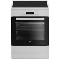 Beko – Cuisinière induction 600mm – Classe A – 3 zones de cuisson électrique – Four électrique 72L – Nettoyage facile
