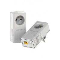 Netgear – Prise CPL Gigabit Ethernet avec 1 port LAN – Débit jusqu'à 1000 Mbit/s – Plug and Play – Câble RJ-45 inclus – 2 pièces