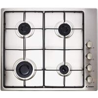 Candy Idea CHW6LX Plaque de cuisson encastrable 60 cm Gaz 4 feux Inox