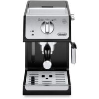 Delonghi – Cafetière expresso semi-automatique 15 bar – Système Thermoblock – Réservoir 1,1 L – Pour café moulu et cappuccino