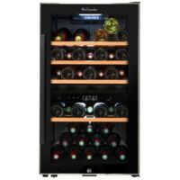 Cave à vin de service 49 bouteilles – 2 zones de température 5-20°C – Système anti-vibration – Verre trempé – ECS512Z – La Sommeliere