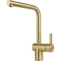 Mitigeur d'évier doré Franke Atlas Neo – Hauteur 297 mm – Longueur bec 225 mm – Débit 12,2 l/min – Rotation 180°