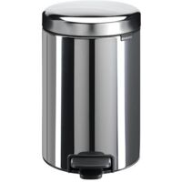 BRABANTIA Poubelle 12 L Brillant Steel - New Icon