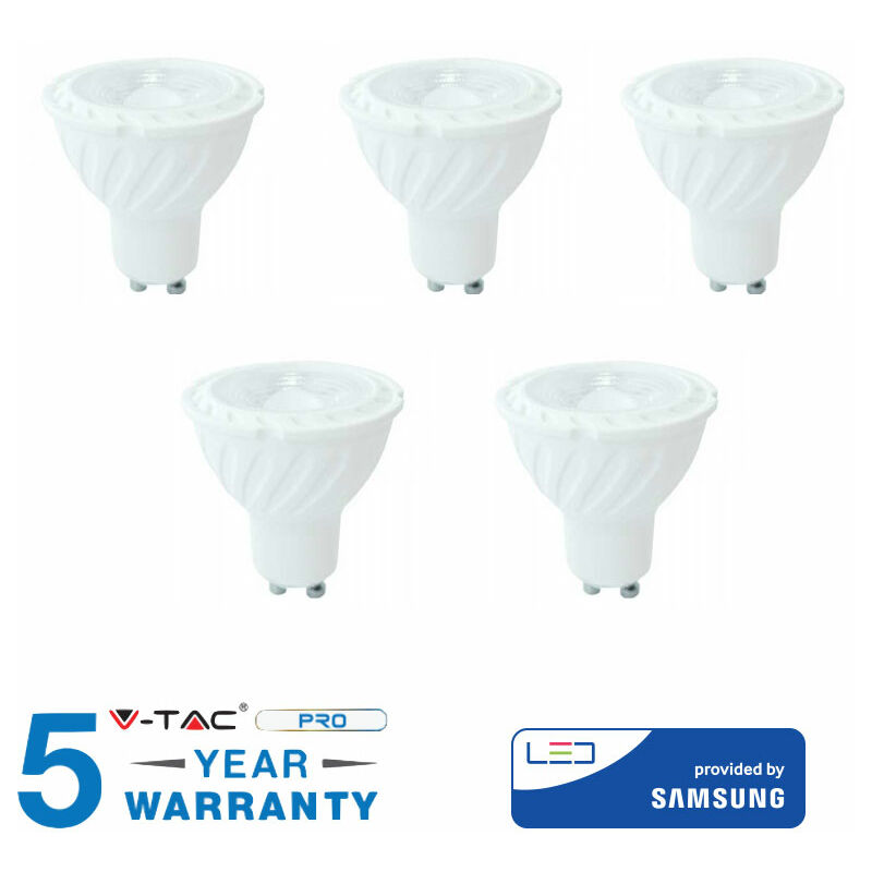 Ampoules à DEL GU10 VTAC Spot 7 Watt lumière blanche 3000K 4000K 6400K