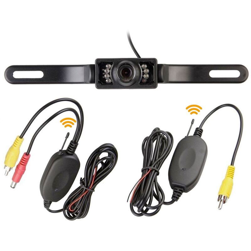 Caméra De Recul Sans Fil, Pour Câblage De Voiture, Kit 2.4ghz,  Émetteur/récepteur Sans Fil, Installation Facile - Véhicule Caméra -  AliExpress