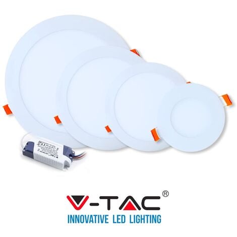 Spot LED Extra-plat V-TAC 12W Carré Blanc Avec Transfo VT-1207